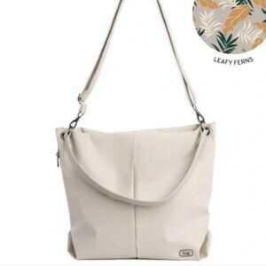 LUG Plunge Satin Luxe VL Carry-All Crossbody Bag - Pebble